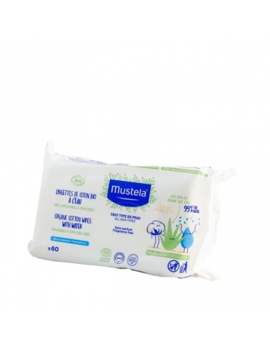 MUSTELA TOALLITAS AL AGUA DE ALGODON...