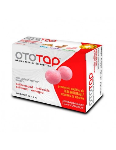 TAPONES OIDOS CERA OTOTAP 6 UNIDADES