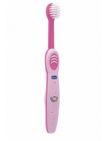 CEPILLO DENTAL INFANTIL CHICCO ROSA 6 M+