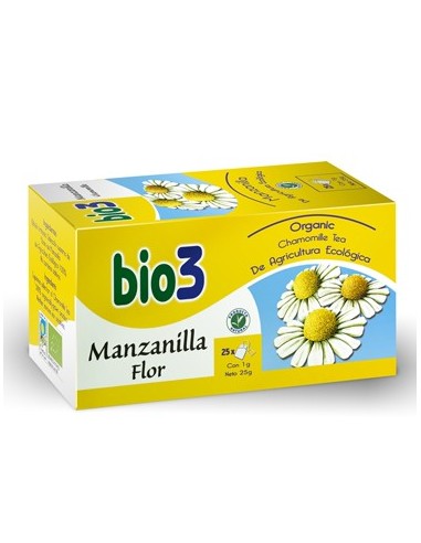 BIO3 MANZANILLA ECOLOGICA  25 FILTROS...