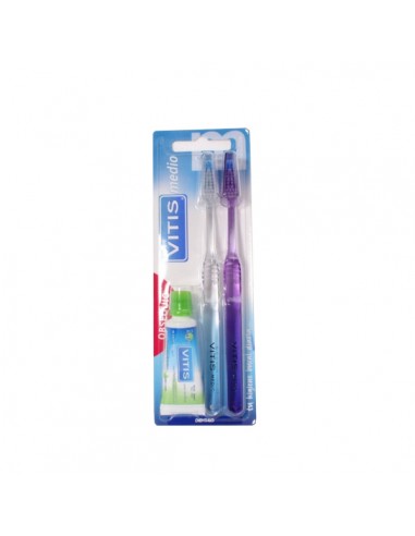 CEPILLO DENTAL ADULTO VITIS MEDIO PACK