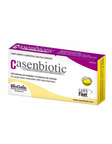CASENBIOTIC  10 COMPRIMIDOS SABOR LIMON