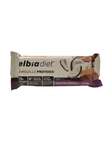 ELBIA BARQUILLO 1 ENVASE 36 G SABOR COCO