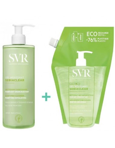 SVR PACK GEL MOUSSANT SEBICLEAR 400ML