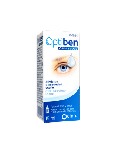 OPTIBEN OJOS SECOS GOTAS  1 FRASCO 15 ML
