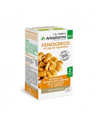 ARKOCAPSULAS FENOGRECO BIO  40 CAPSULAS