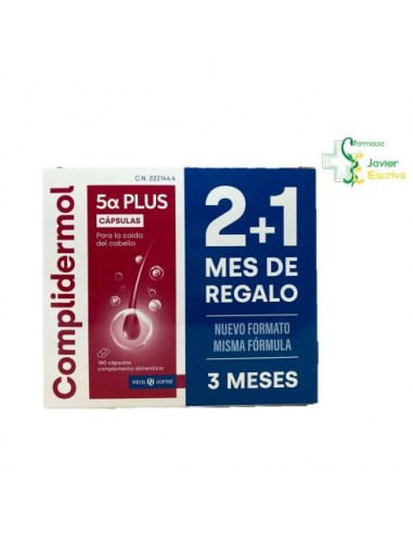 COMPLIDERMOL 5ALFA PLUS  180 CAPSULAS...