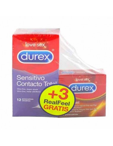 DUREX SENSITIVO CONTACTO TOTAL+ DUREX...