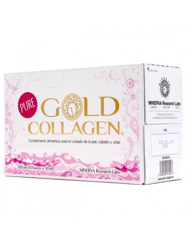 GOLD COLLAGEN PURE  10 FRASCOS...