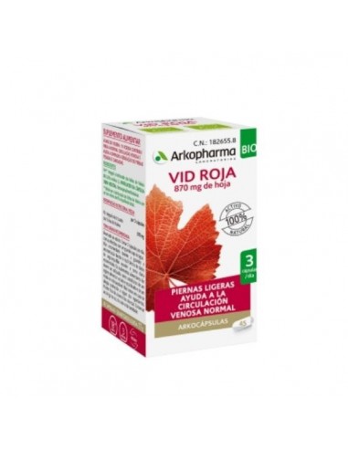 ARKOCAPSULAS VID ROJA BIO  45 CAPSULAS