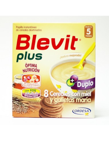 BLEVIT PLUS DUPLO 8 CEREALES CON MIEL...