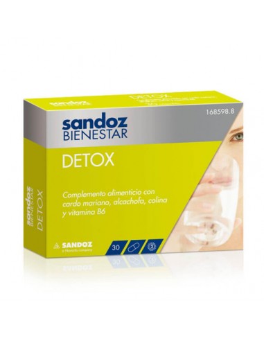 SANDOZ BIENESTAR DETOX  30 CAPSULAS