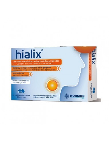 HIALIX  24 PASTILLAS PARA CHUPAR