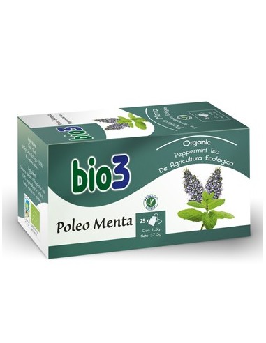 BIO3 POLEO MENTA  25 FILTROS 1,5 G