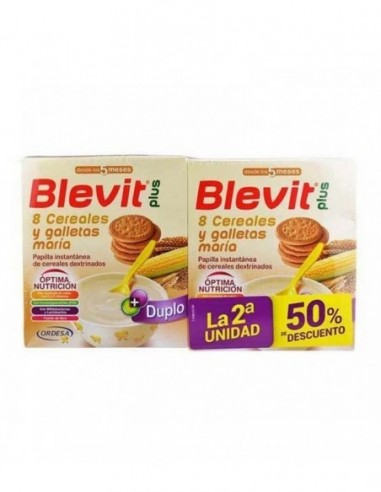 BLEVIT 8 CEREALES  2 ENVASES 600 G...