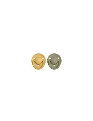 CHUPETES BIBS DE LUX HONEY/OLIVE +6MESES
