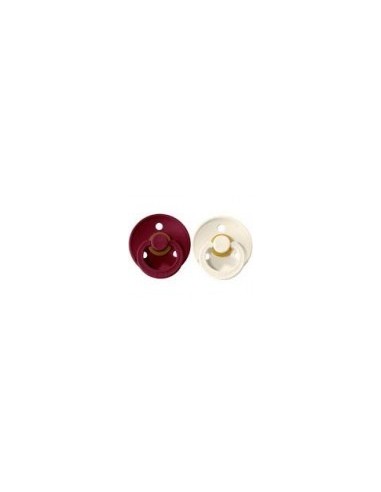 CHUPETES BIBS COLOURS IVORY/RUBY 0-6...