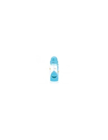 BOTELLA PLASTICO AZUL CLARA TIBURON...