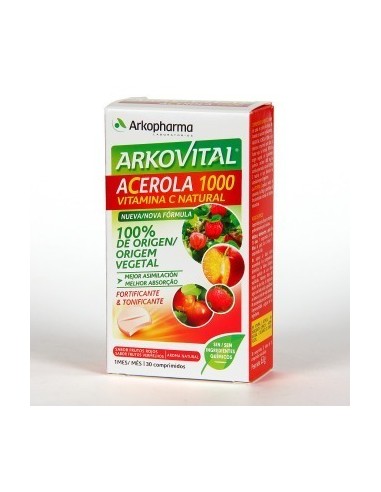 ARKOVITAL ACEROLA 1000 VITAMINA C  30...