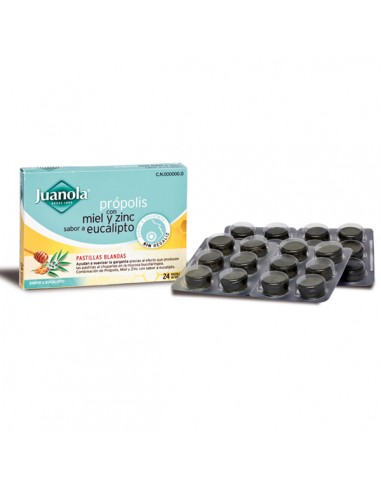 JUANOLA PROPOLIS MIEL Y ZINC  24...