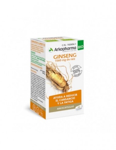 ARKOCAPSULAS GINSENG BIO  45 CAPSULAS