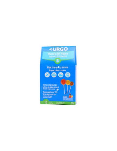 URGO MAREOS DEL VIAJERO  10 PIRULETAS...