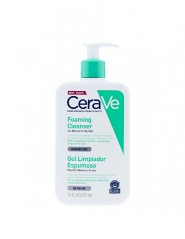 GEL LIMPIADOR ESPUMOSO CERAVE 1...