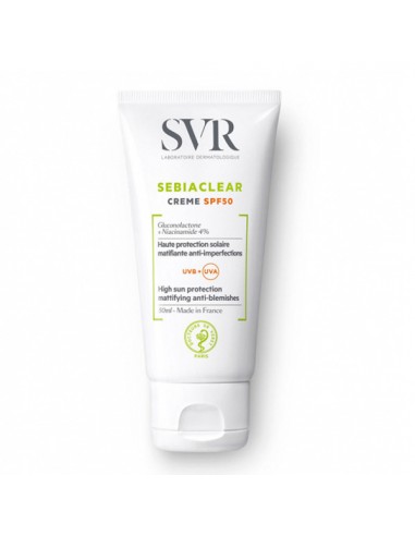SEBIACLEAR CREME SPF 50+ SVR 1 ENVASE...