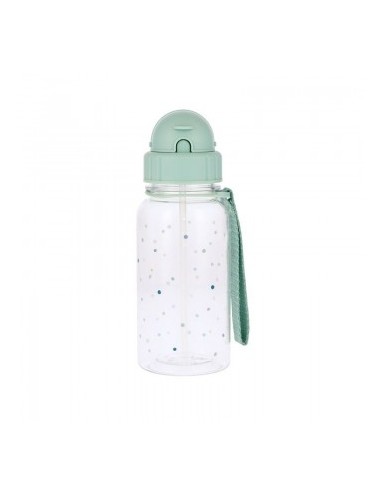 TUTETE BOTELLA PLASTICO DOTS SAGE